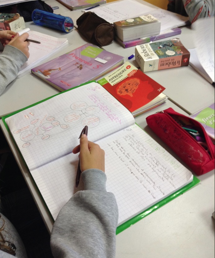 Double molécule et texte en 5ème