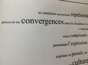 Des convergences entre les disciplines