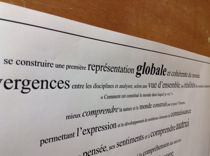 objectif transdisciplinaire